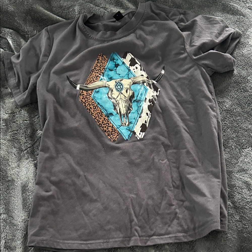 SHEIN Charcoal Tee